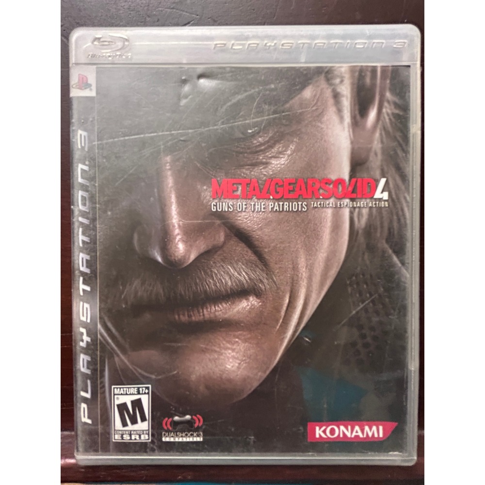 Metal Gear Solid 4 Guns of the Patriots PS3 Konami BLUS-30109 Complete CIB